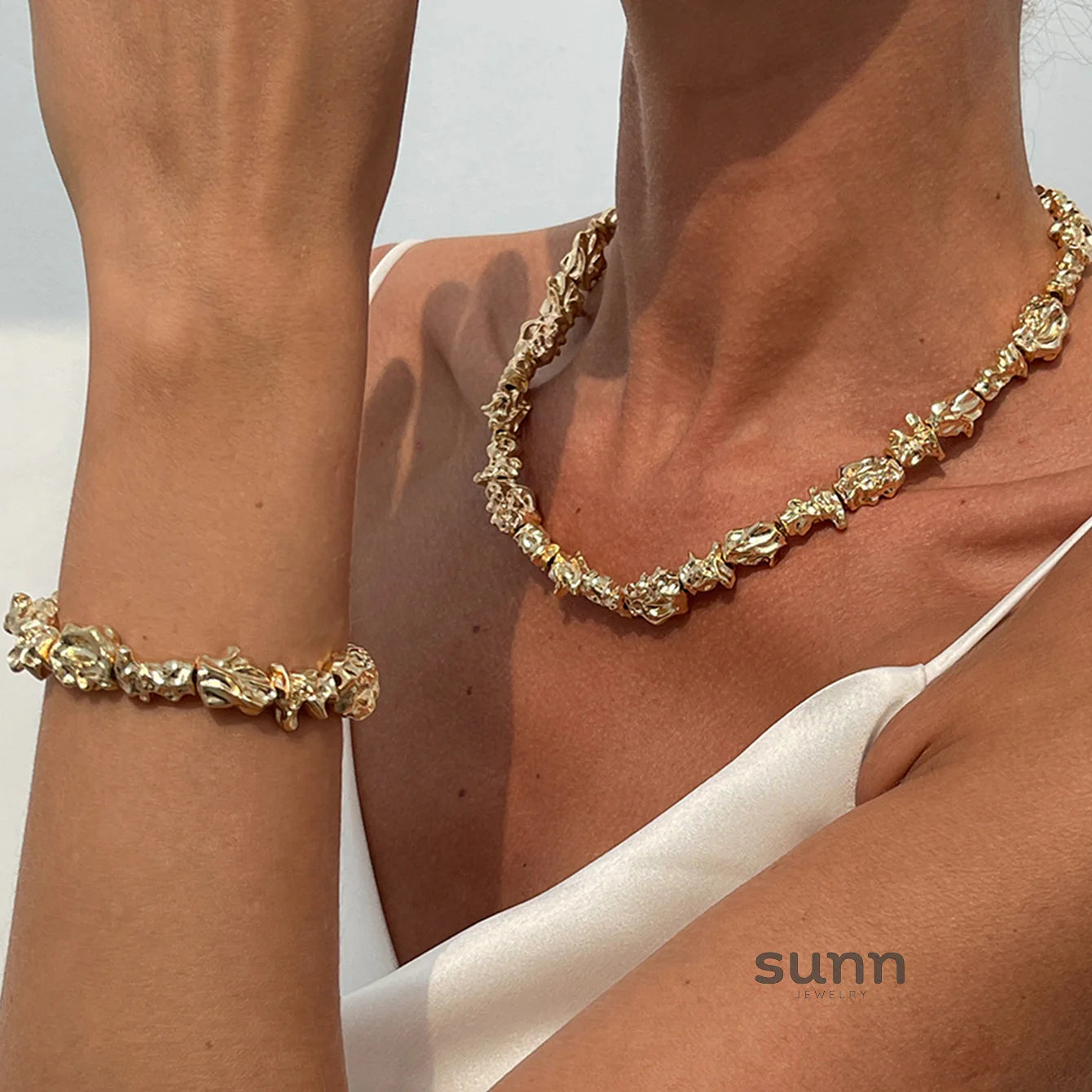Lilia Irregular Pleated Jewelry Set