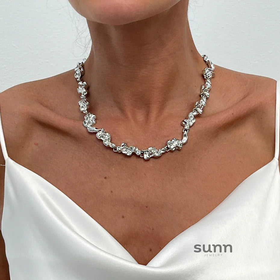 Lilia Irregular Pleated Jewelry Set