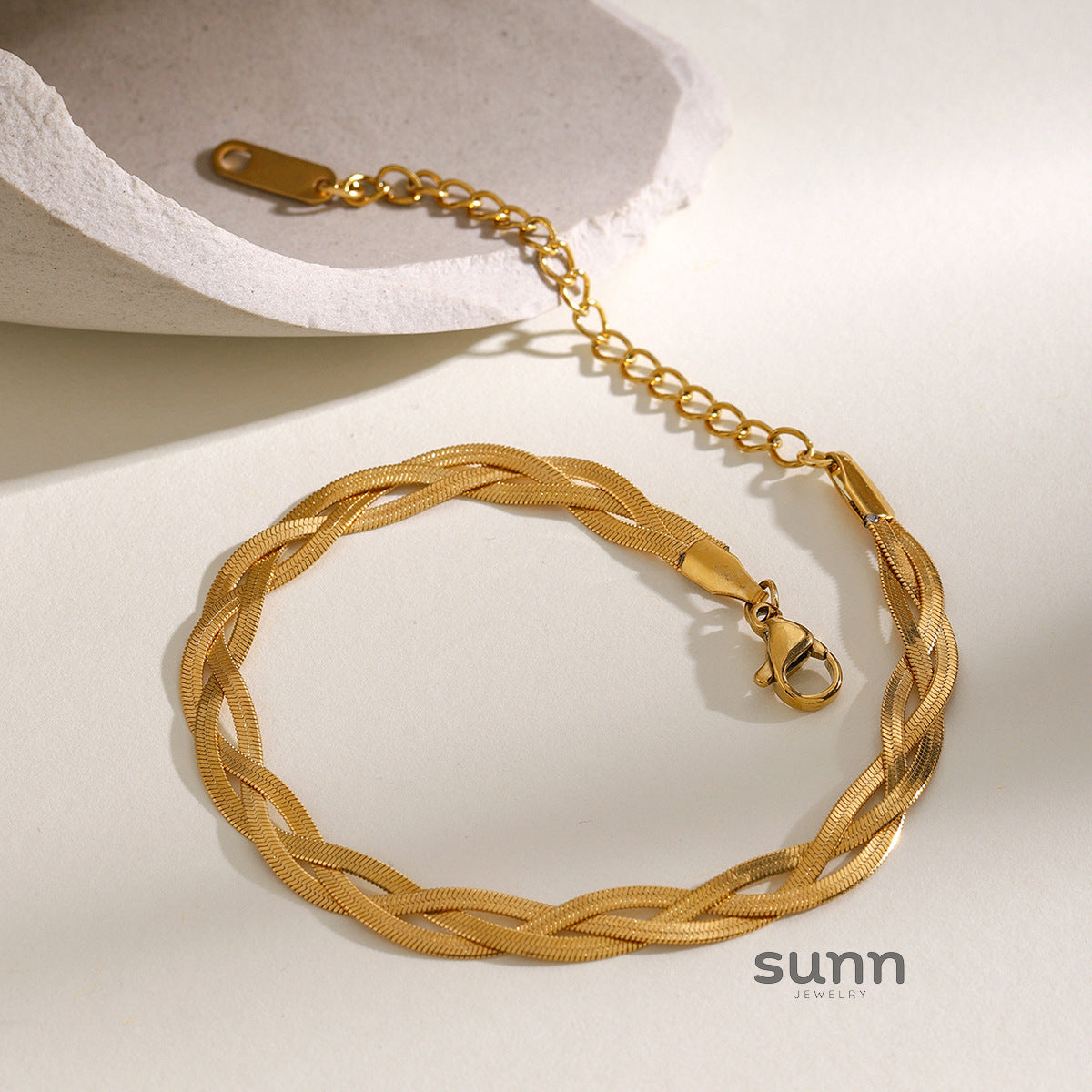 Liliane Braided Chain Bracelet [LLCA4GOW]