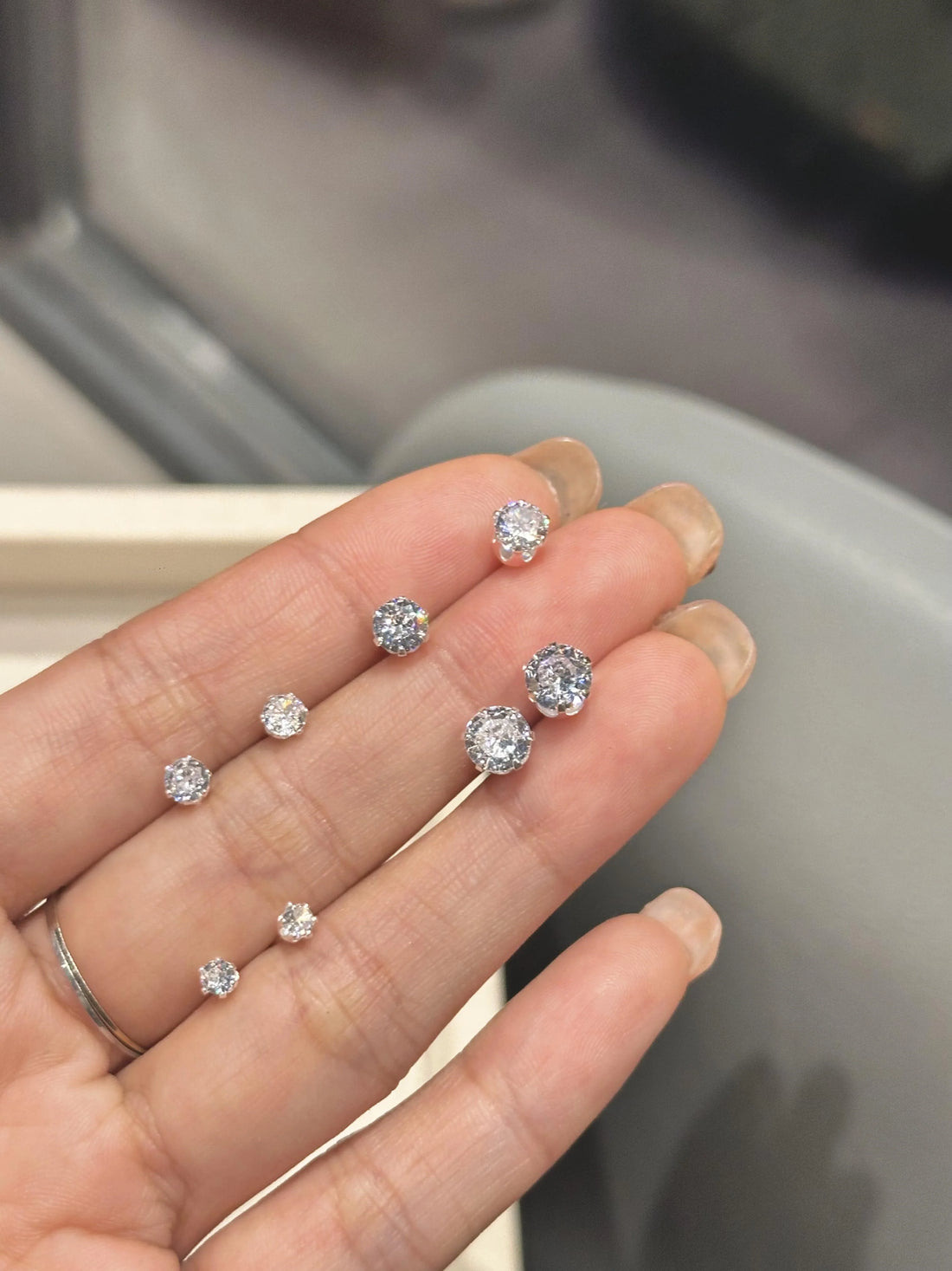 Lillia Elegant Solitaire Studs
