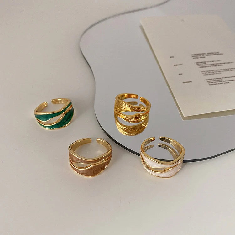 Lilliana Irregular Enamel Ring
