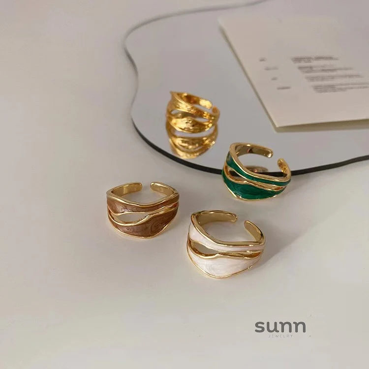Lilliana Irregular Enamel Ring