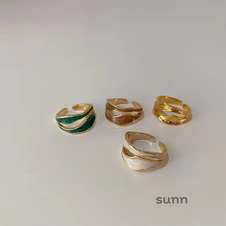 Lilliana Irregular Enamel Ring