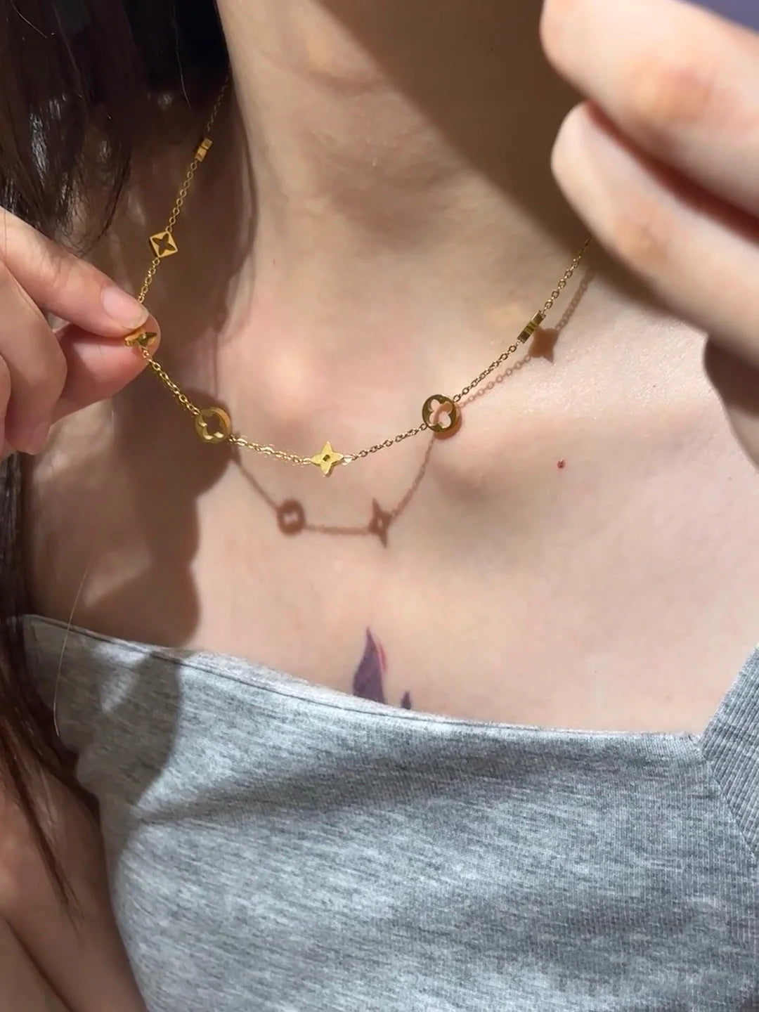 Lillyana Four-Leaf Clover Necklace