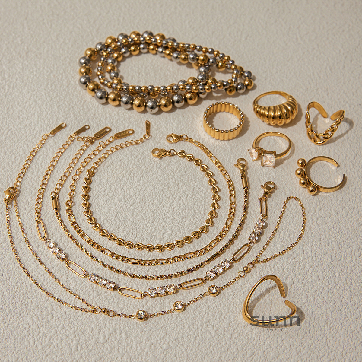 Lillyana Zircon Cuban Link Set [GVONYDWM]