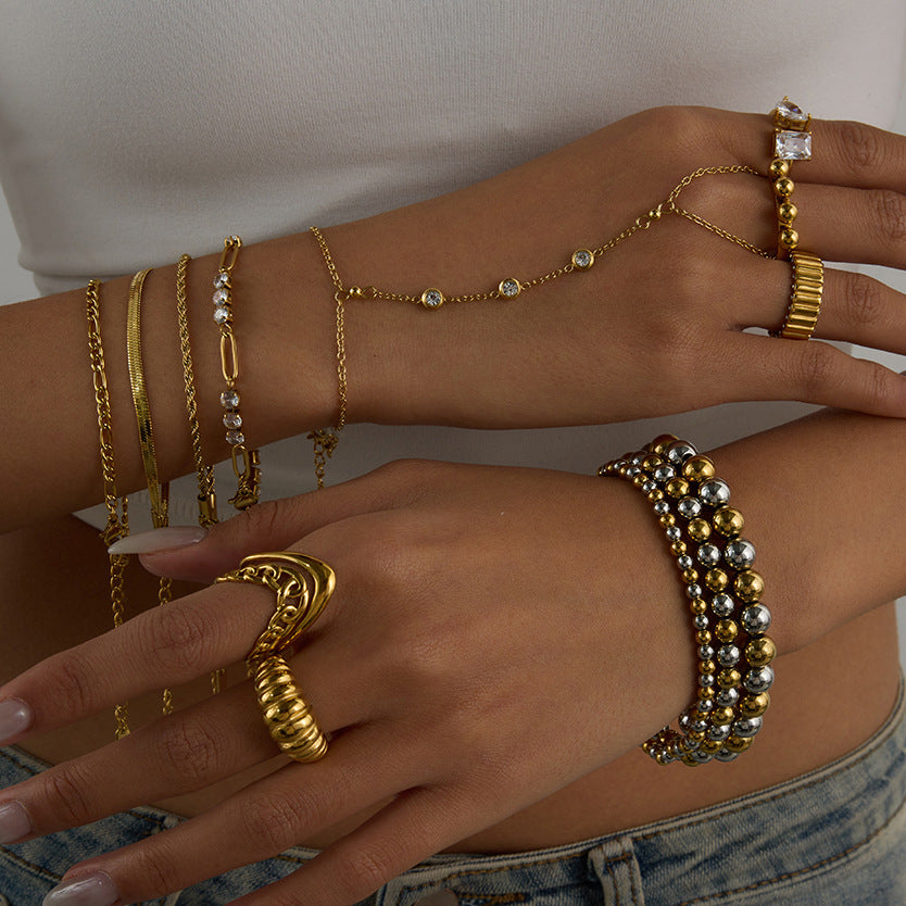 Lillyana Zircon Cuban Link Set [LG7X1VUA]