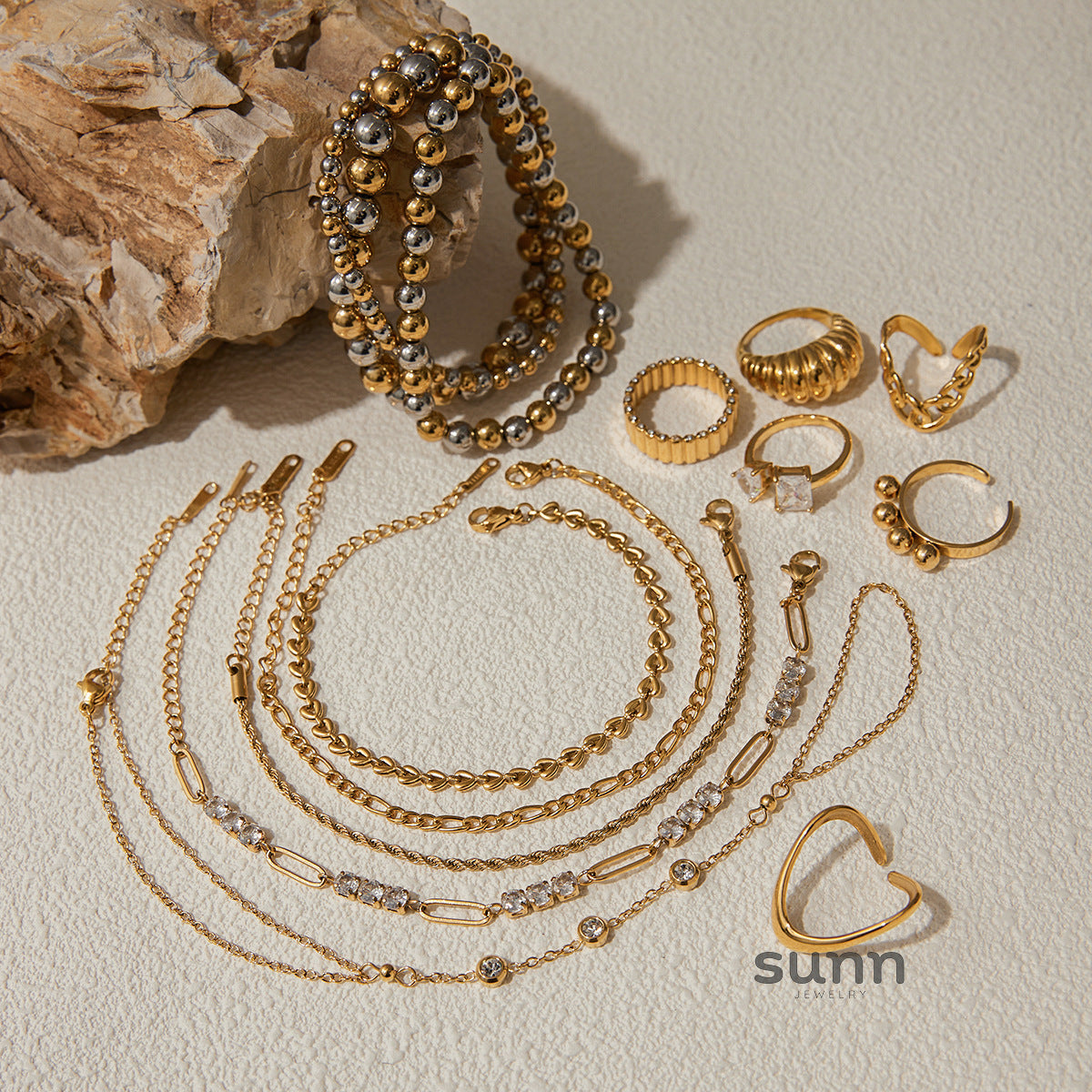 Lillyana Zircon Cuban Link Set [601TQHVS]