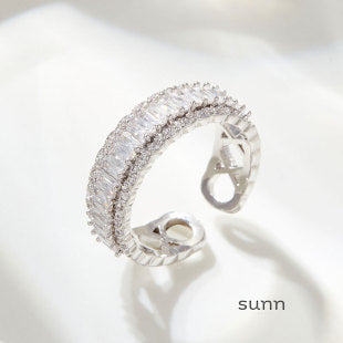 Lillyann Golden Zircon Open Ring [DXT792KN]