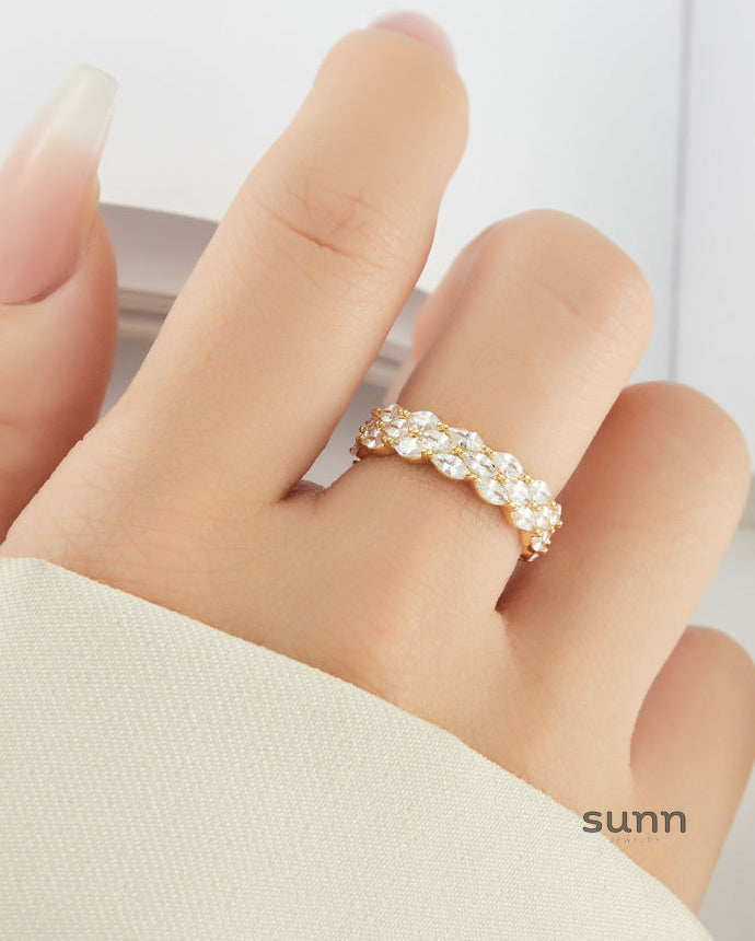Lillyann Golden Zircon Open Ring [ODNRXHON]