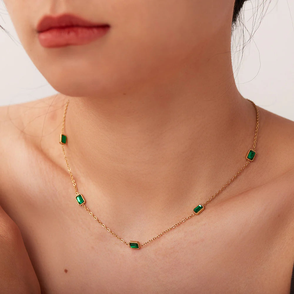 Lillyann Layered Zircon Necklace