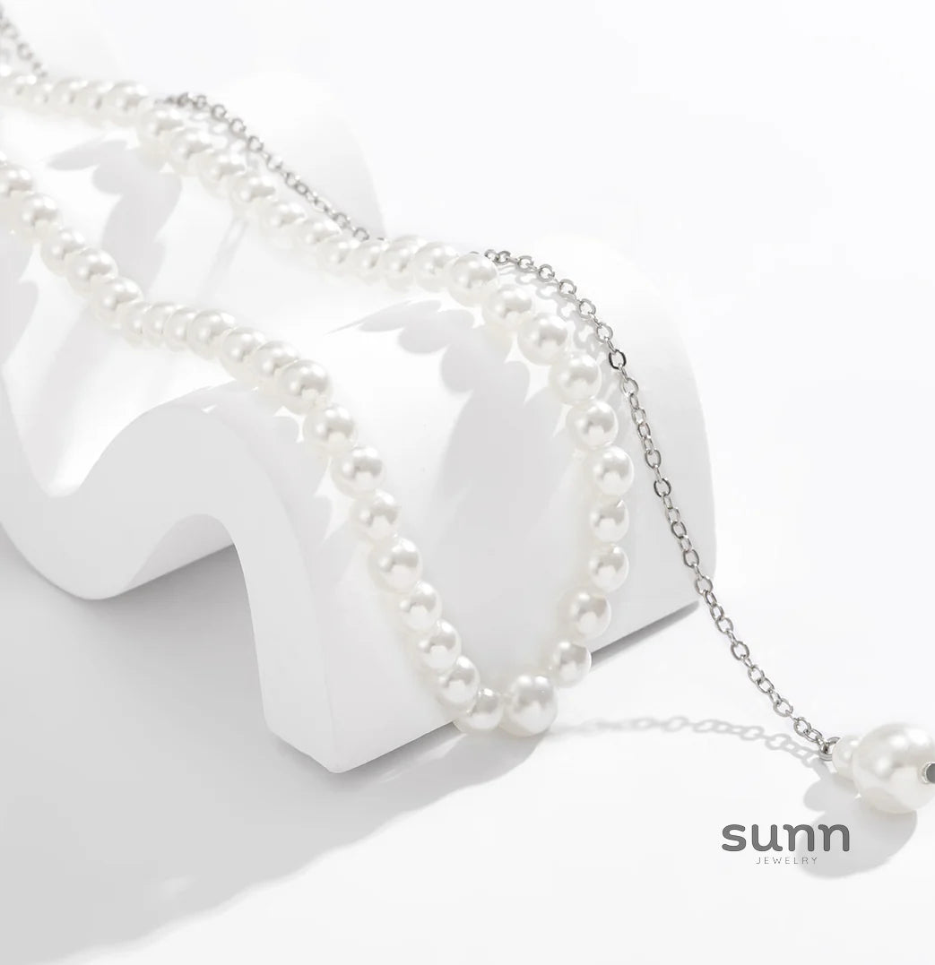 Lillyanna Faux Pearl Body Chain
