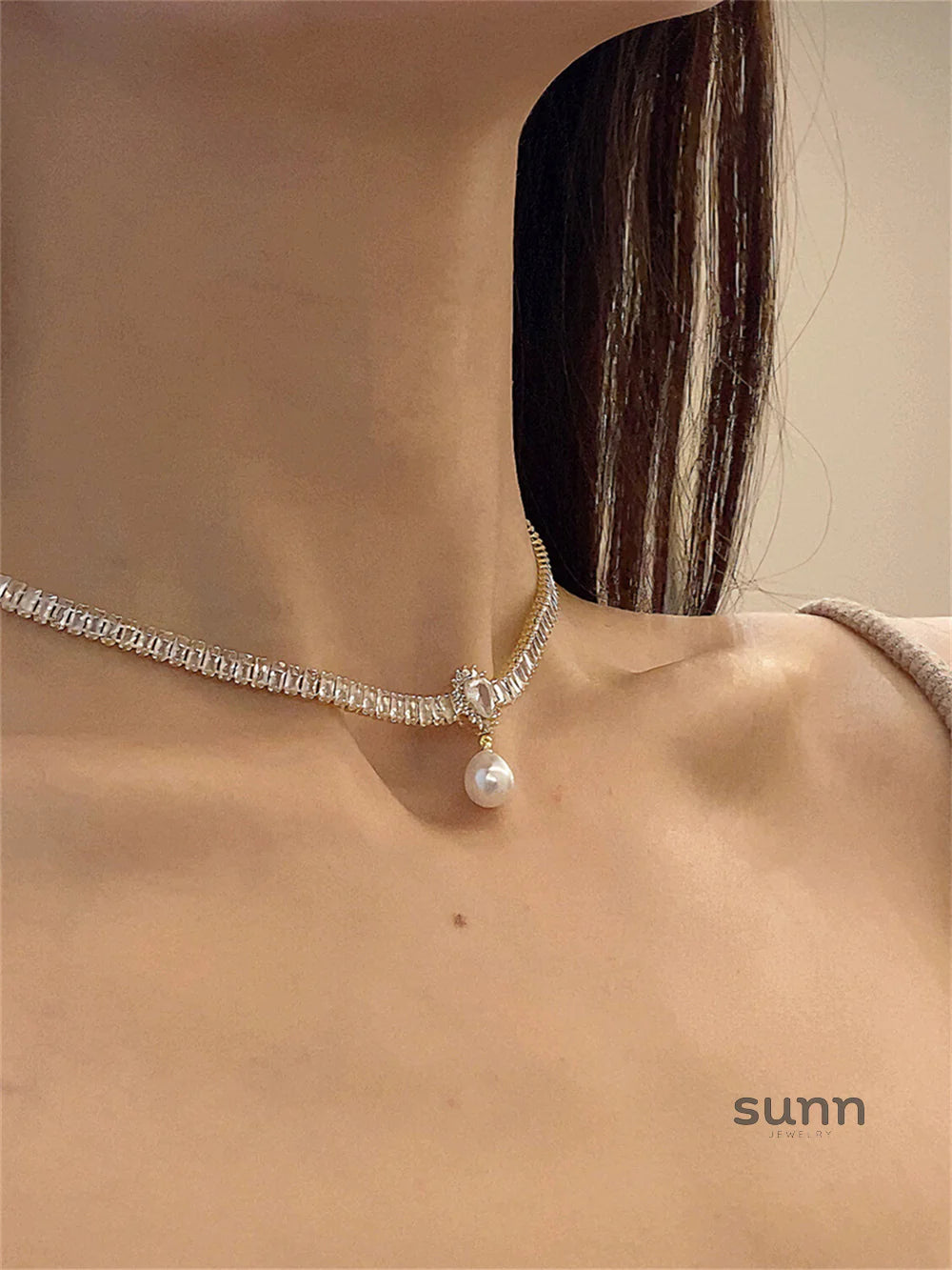 Lilyanne Vintage Pearl Choker