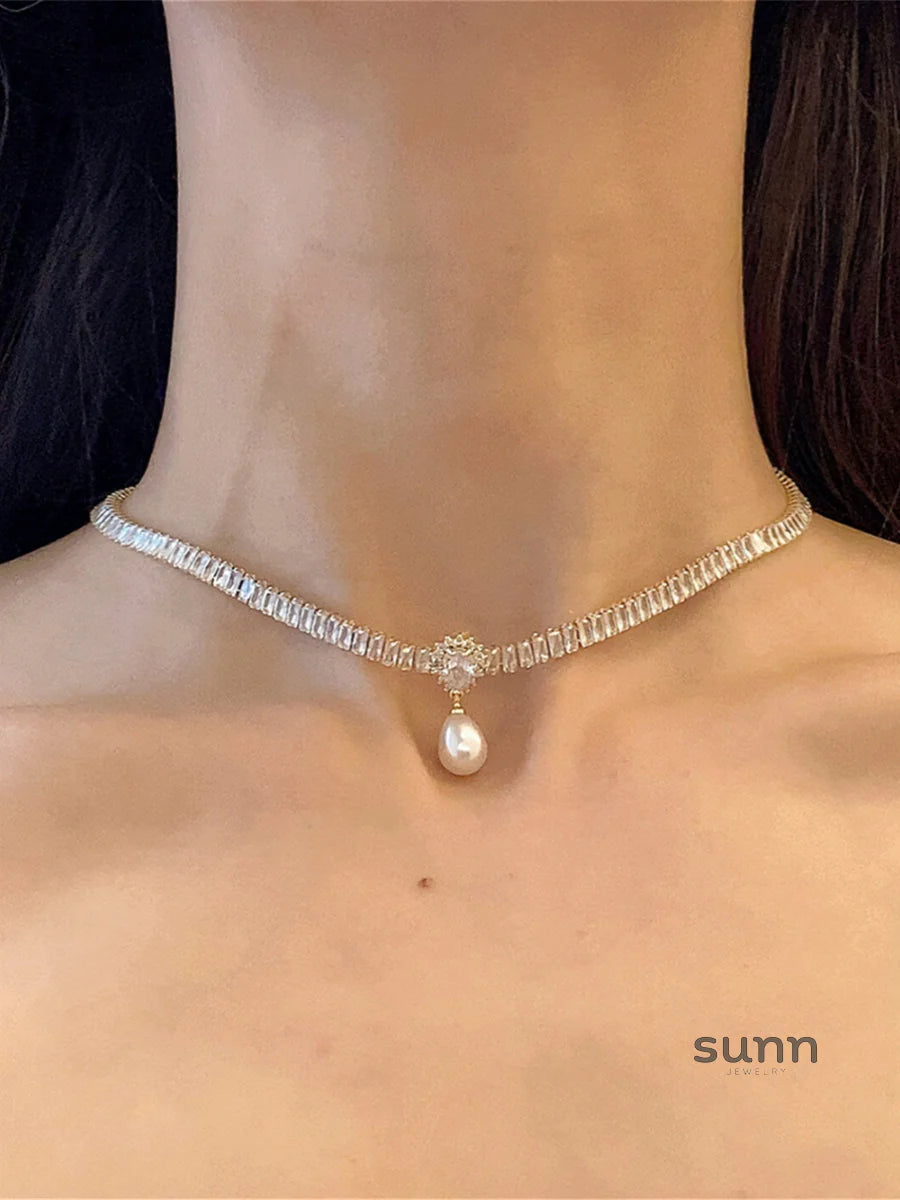 Lilyanne Vintage Pearl Choker