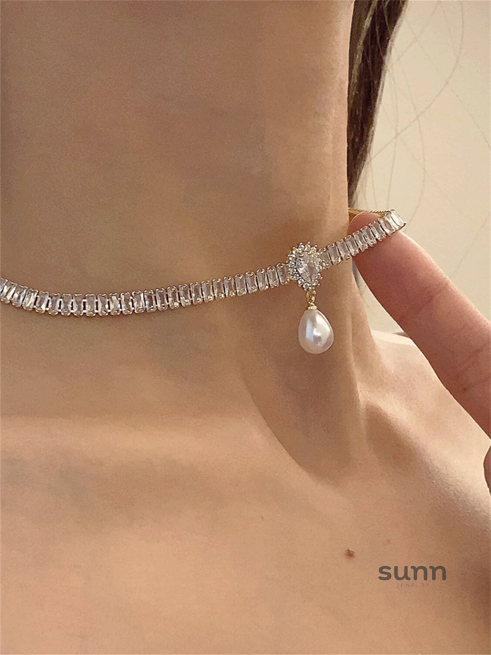 Lilyanne Vintage Pearl Choker