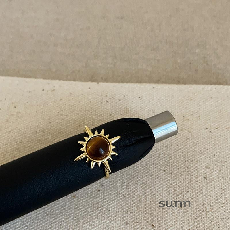 Lindley Golden Tiger Eye Ring [269PCOHE]