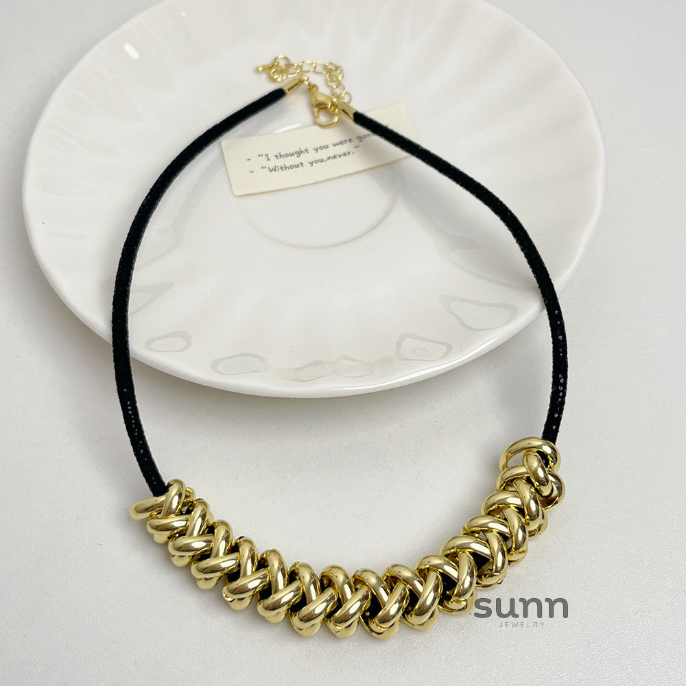 Linnea Metal Cord Choker [6L2OYLQJ]