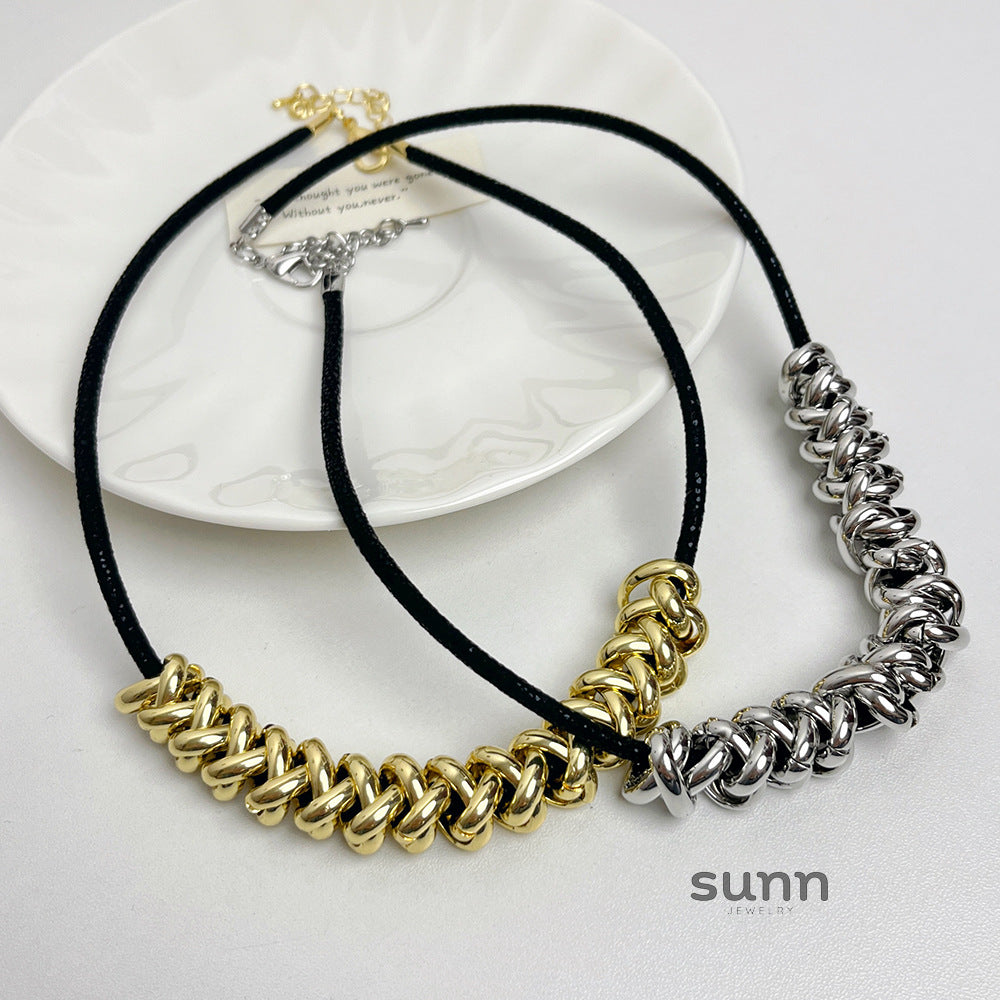 Linnea Metal Cord Choker [119V02DS]