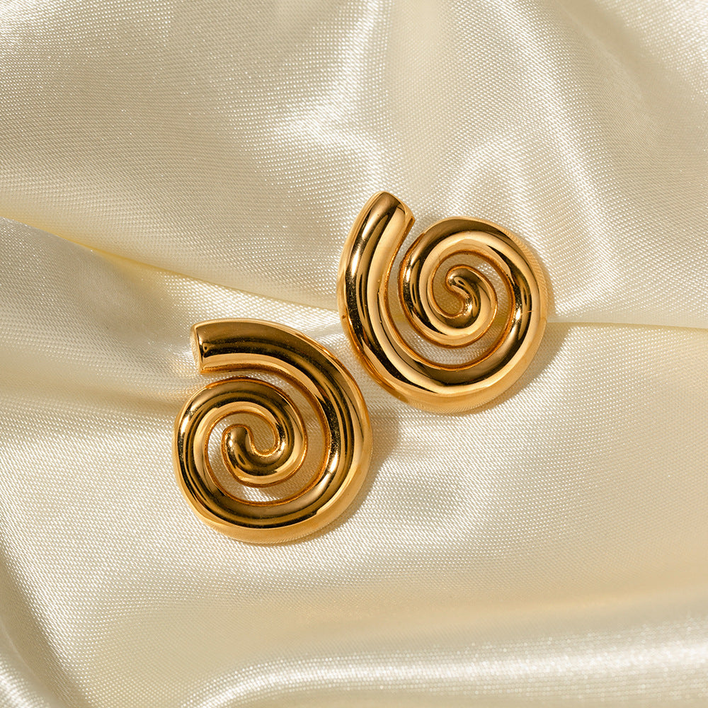Lively Twisted Hoop Earrings [YB15H33T]