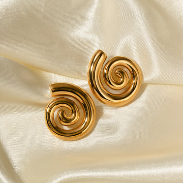 Lively Twisted Hoop Earrings [YB15H33T]
