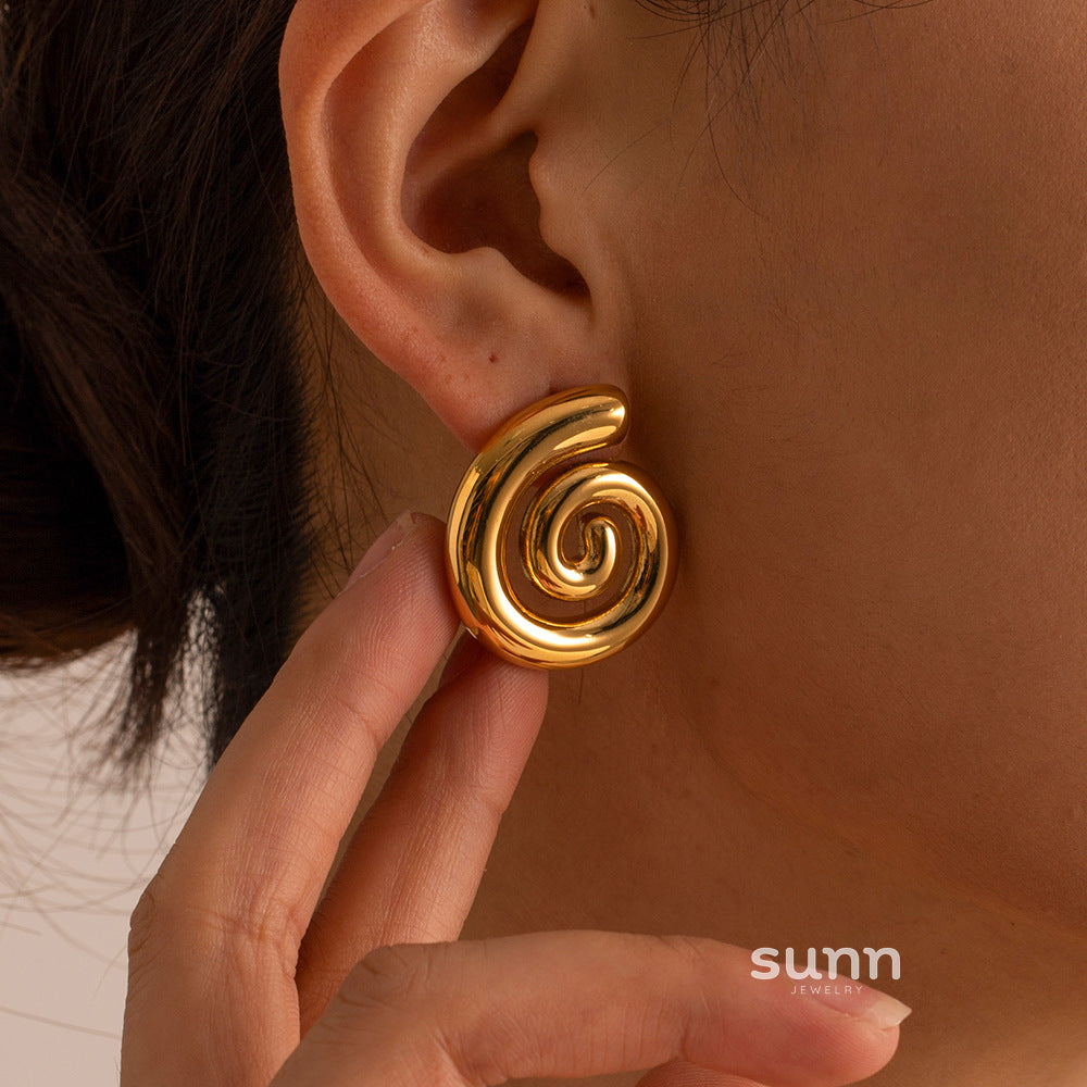Lively Twisted Hoop Earrings [P2XJEBTZ]