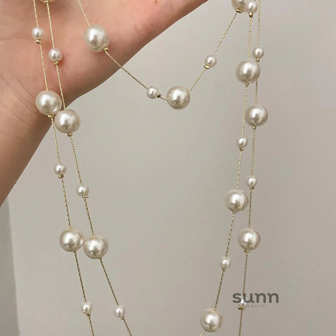 Livie Star Pearl Strand Necklace