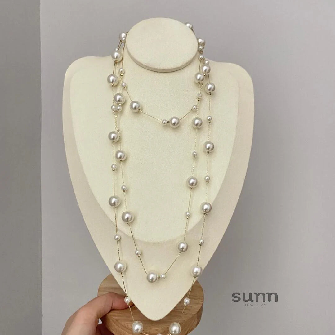 Livie Star Pearl Strand Necklace