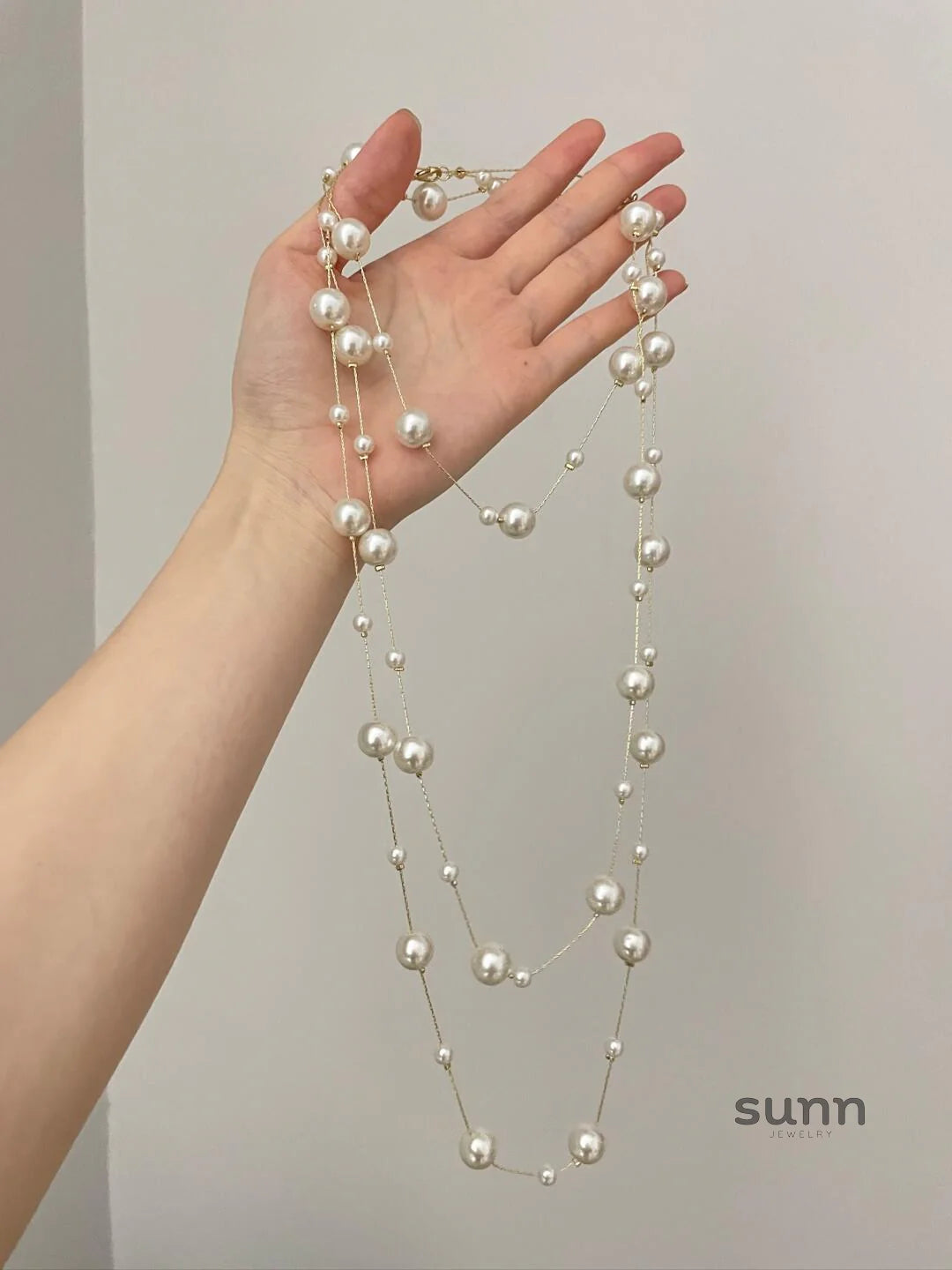 Livie Star Pearl Strand Necklace