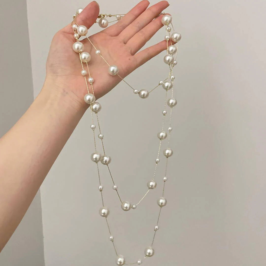 Livie Star Pearl Strand Necklace