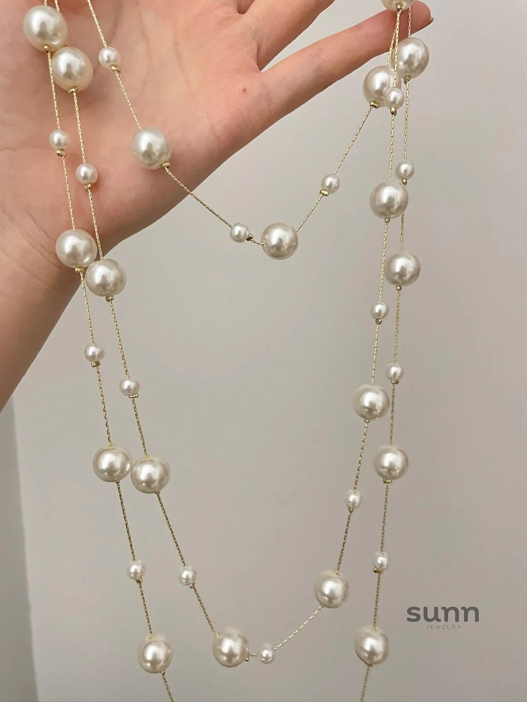 Livie Star Pearl Strand Necklace