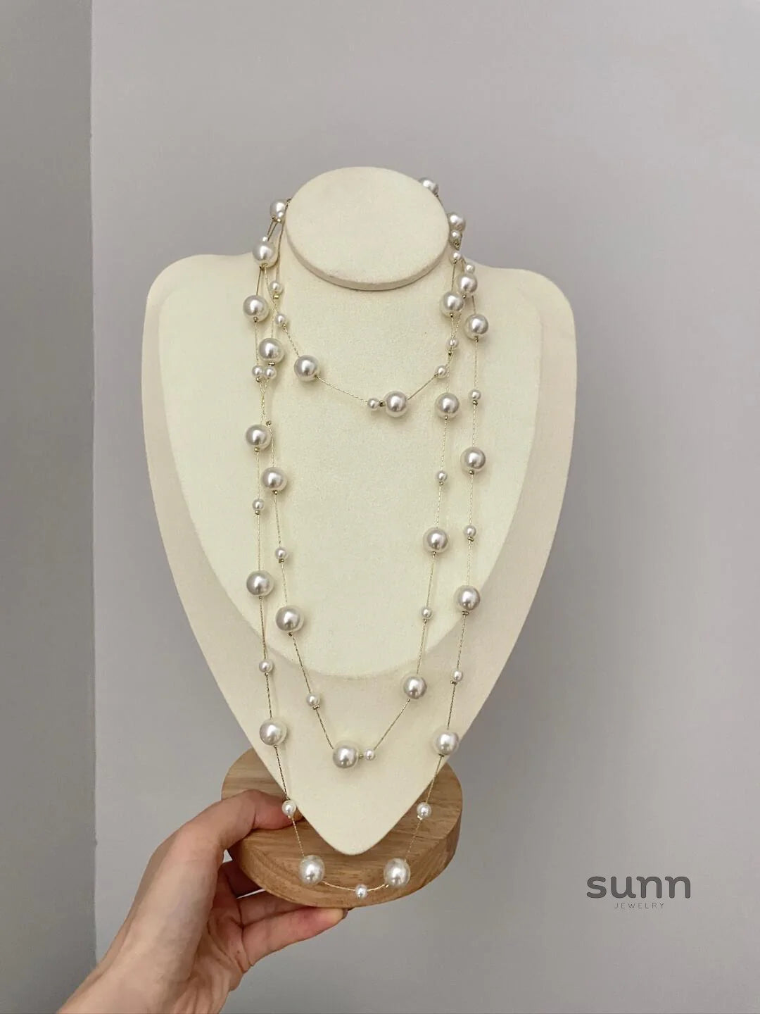 Livie Star Pearl Strand Necklace