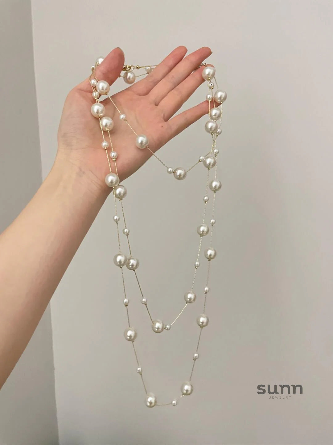 Livie Star Pearl Strand Necklace