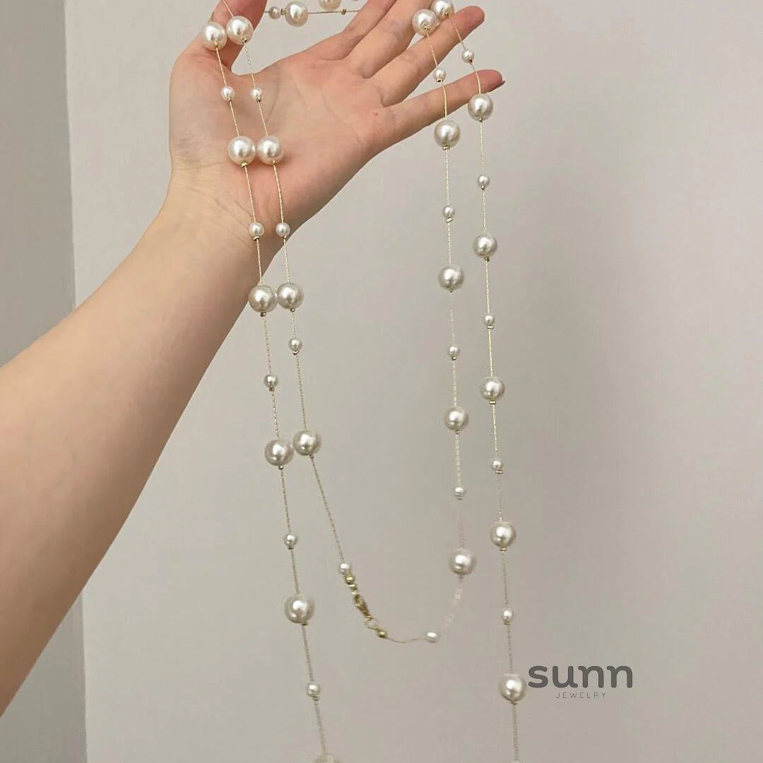 Livie Star Pearl Strand Necklace