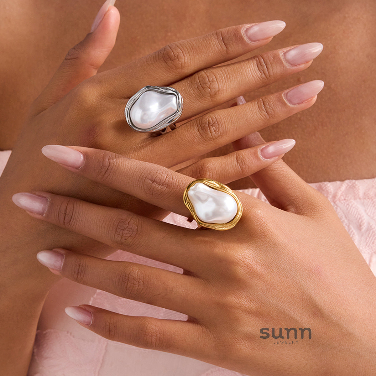 Liya Geometric Pearl Ring [BBHLYG63]