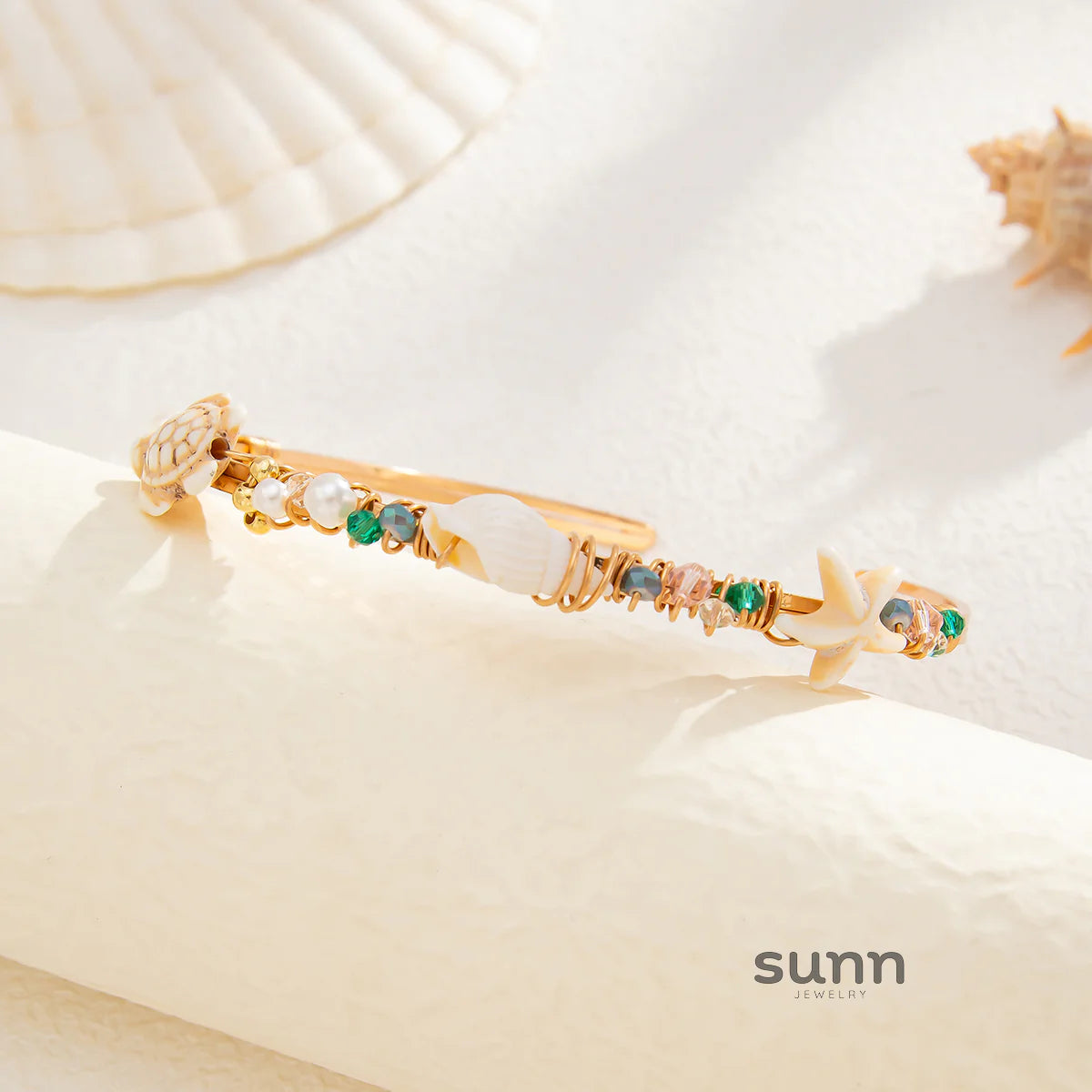 Lizette Marine Crystal Bangle