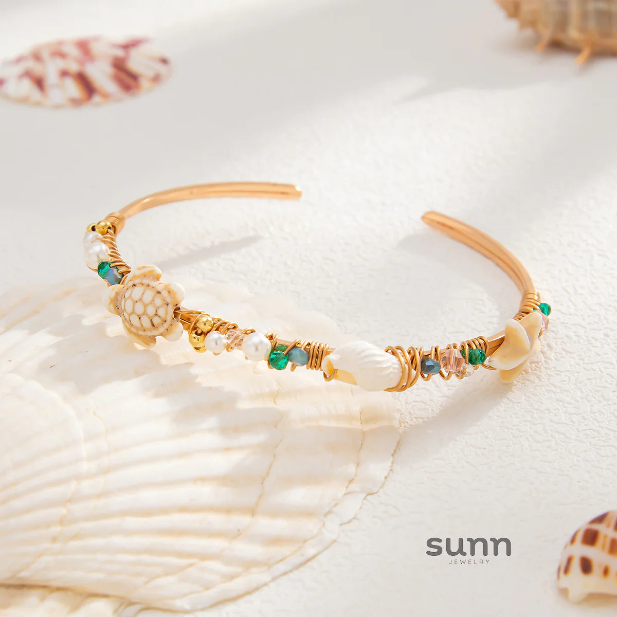 Lizette Marine Crystal Bangle