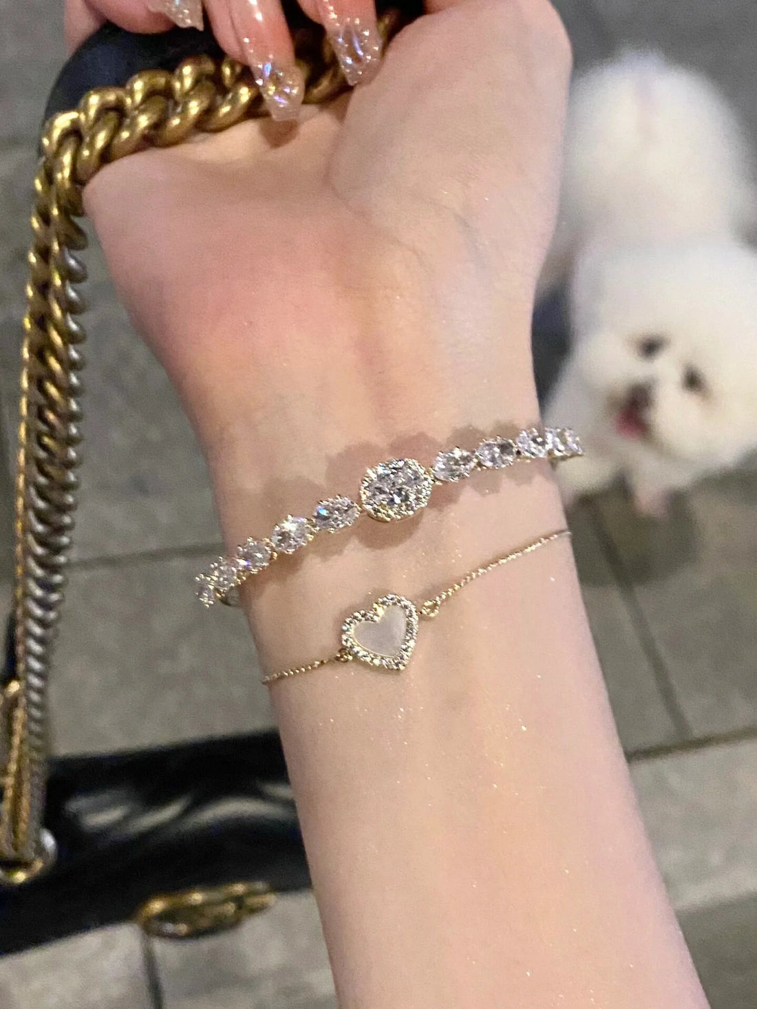 Lizzy Zircon Dazzle Bracelets