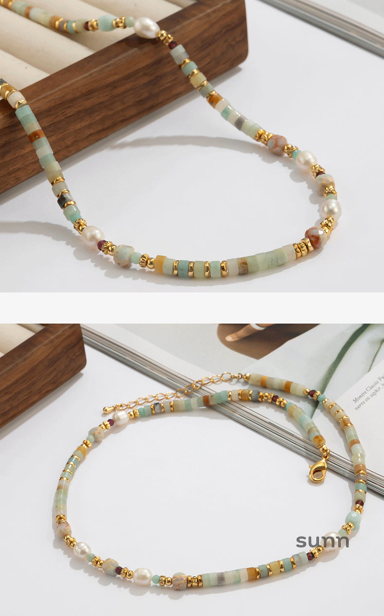 Lochlyn Amazonite Pearl Choker [ZAQ7SLLW]