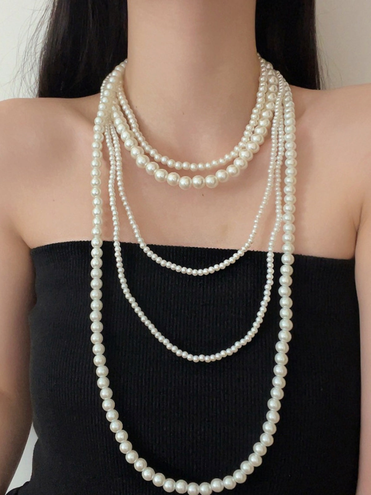 Logan Layered Pearl Necklace [JPWI22IP]