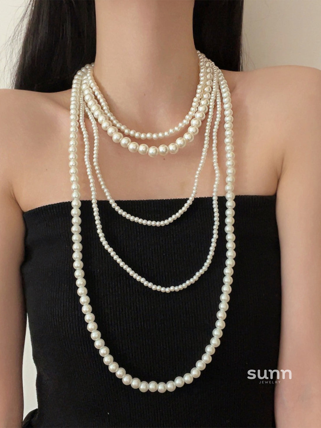 Logan Layered Pearl Necklace [JPWI22IP]