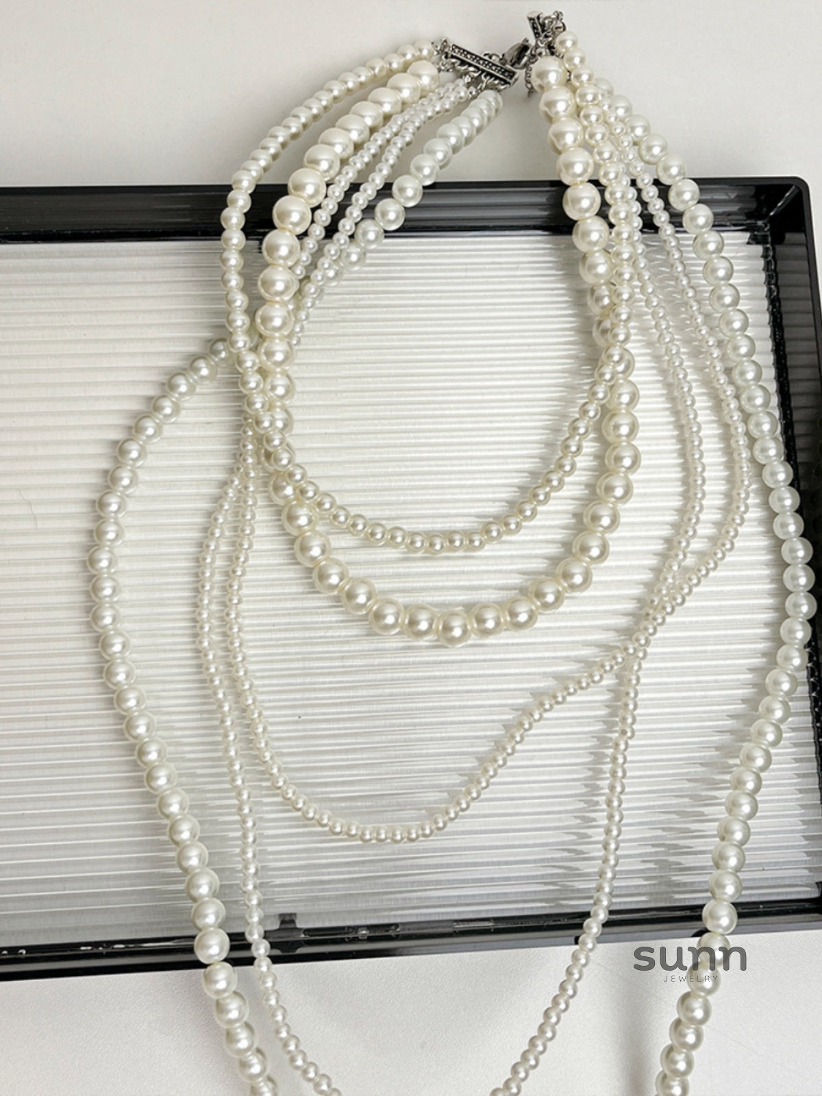 Logan Layered Pearl Necklace [1HCL7OOM]