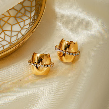 Logann Dainty Heart Stud Earrings [UE995GTG]