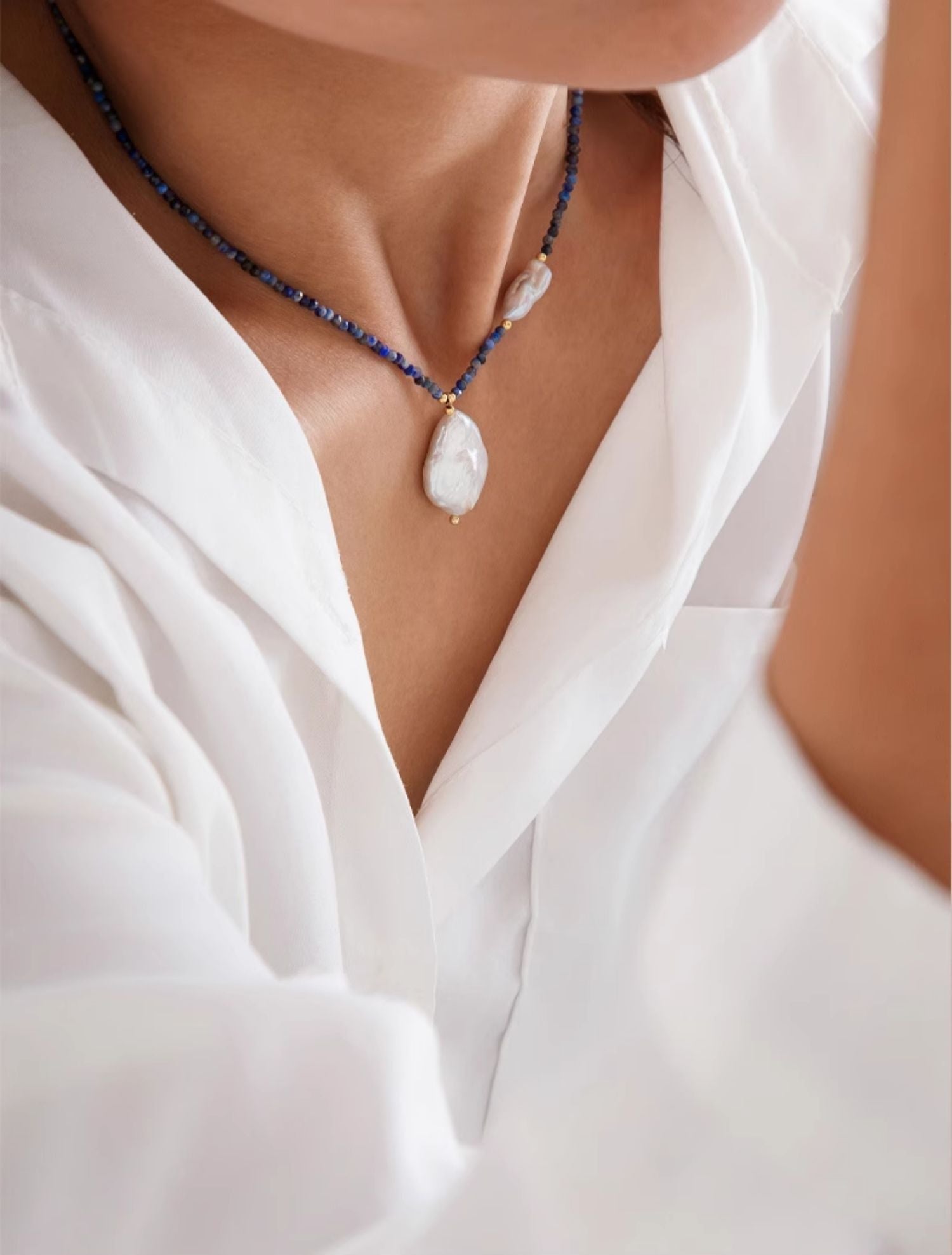Londyn Baroque Pearl Necklace [CPL87E6C]
