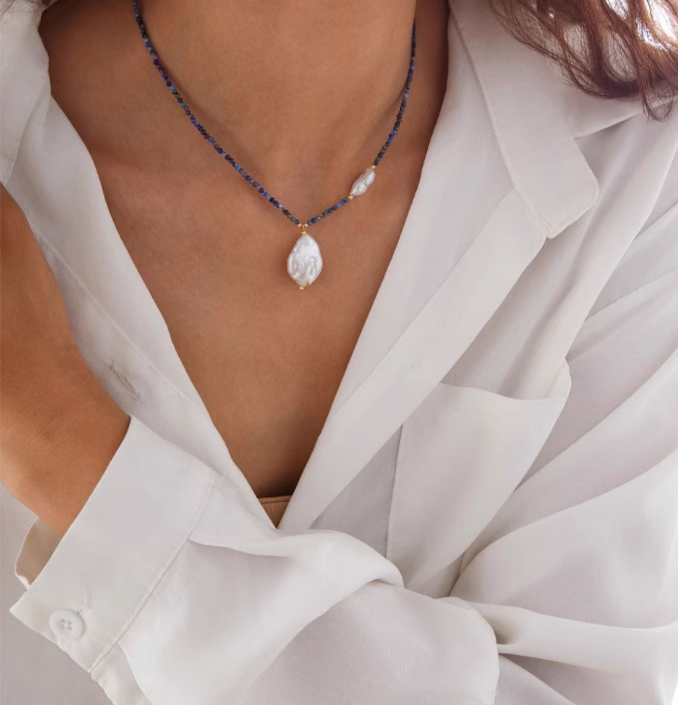 Londyn Baroque Pearl Necklace [8LVXSJCA]