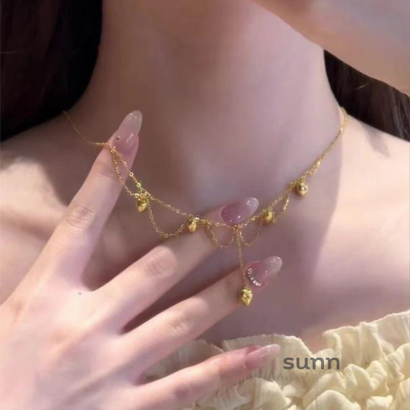 Londyn Lace Heart Necklace