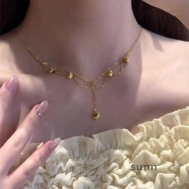 Londyn Lace Heart Necklace