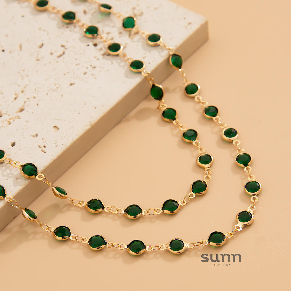 Loralei Layered Rhinestone Necklace [MPLRWN00]