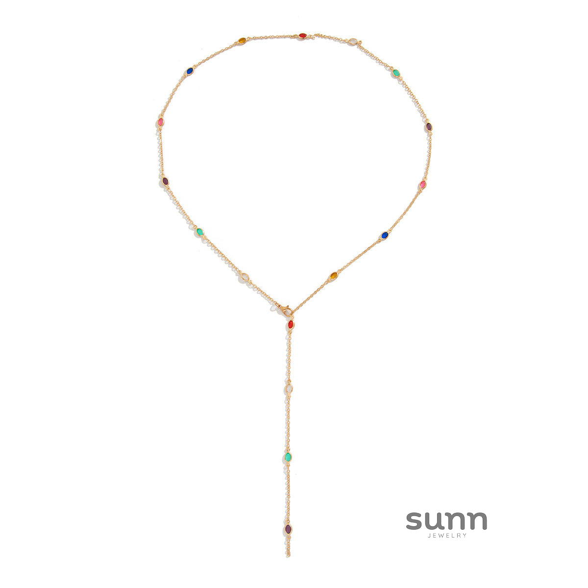 Loralei Layered Rhinestone Necklace [9V66CWL5]