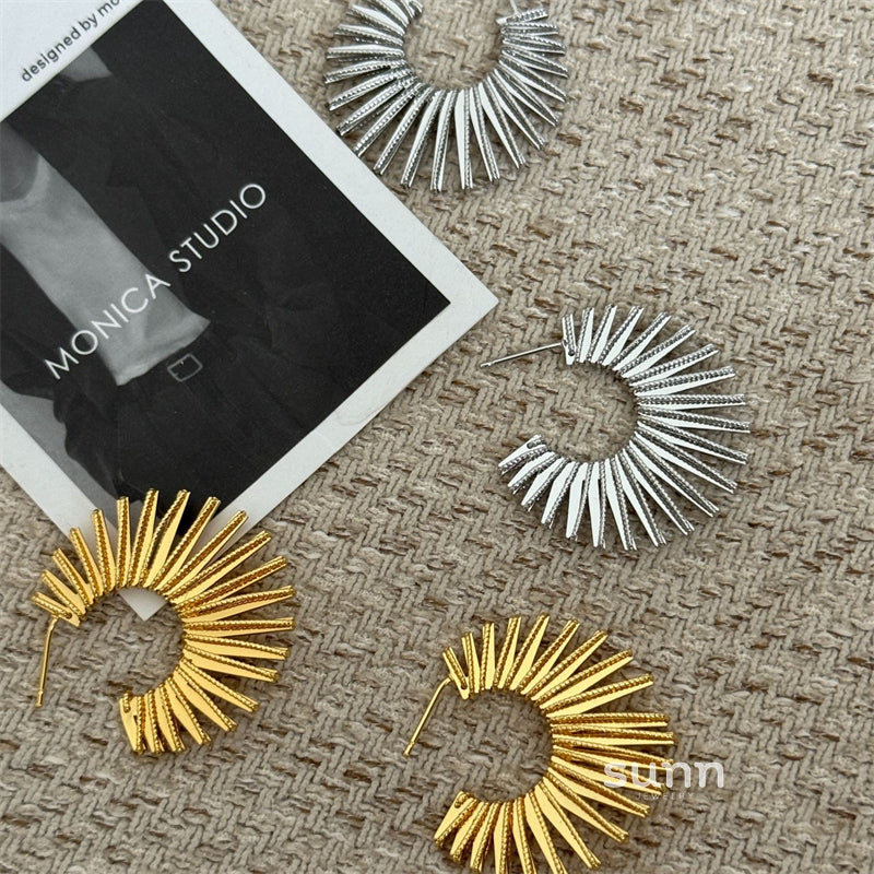 Loreal Cool Steel Earrings [ANCUXARO]