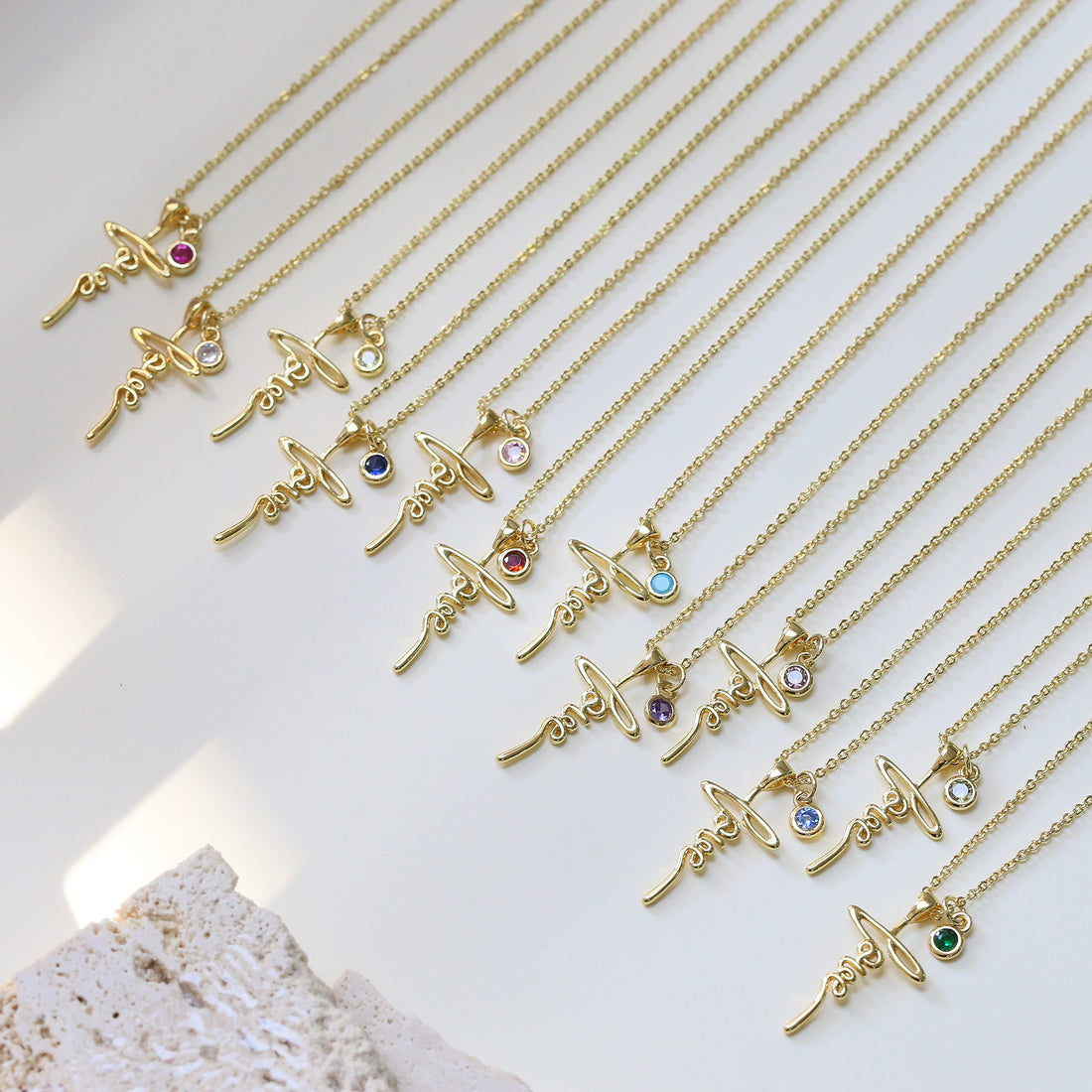 Lorna Dainty Birthstone Necklace [PF6Z5TEM]