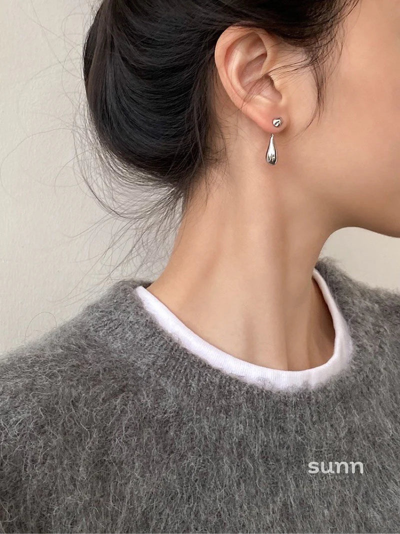 Loryn Silver Teardrop Earrings